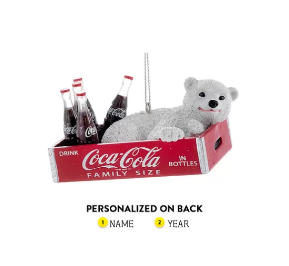 Hot Kurt Adler Personalized Coca-Cola®Polar Bear Ornament