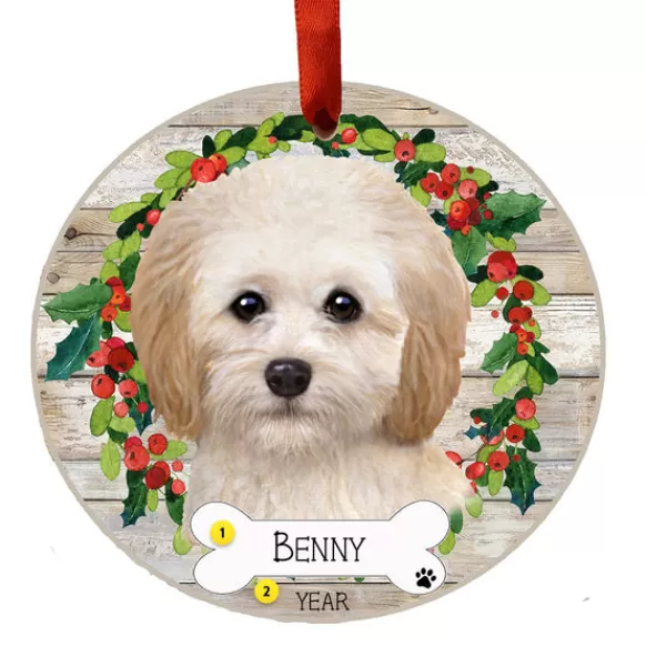 Online E & S Imports Personalized Cockapoo Ornament
