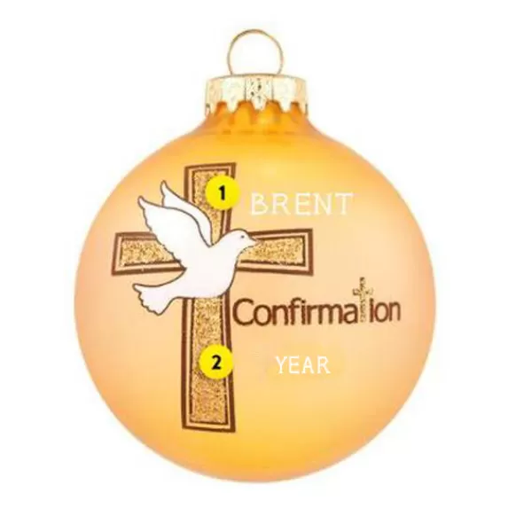 Hot Personalized Confirmation Ornament Angels & Religious
