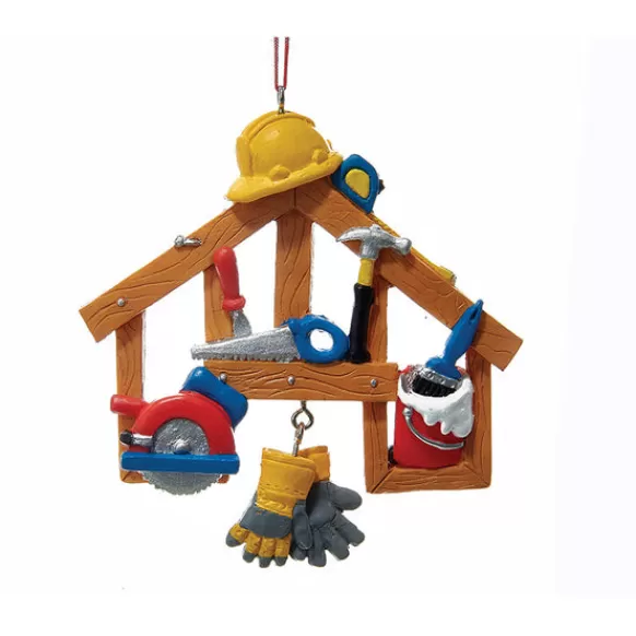 New Kurt Adler Personalized Construction Tools Ornament