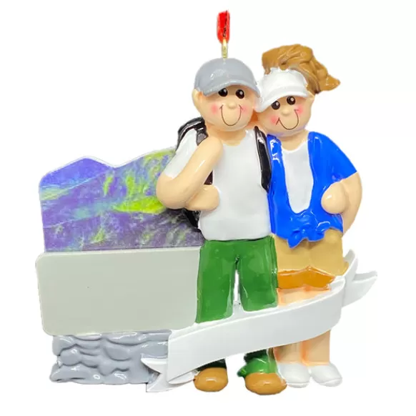 Online Rudolph & Me Personalized Couple In The Mountains Ornament