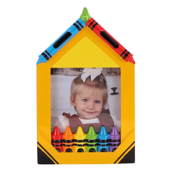 Cheap Personalized Crayon Photo Frame Ornament School Days