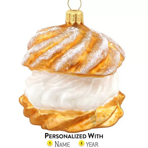 Store Bronners Personalized Cream Puff Ornament