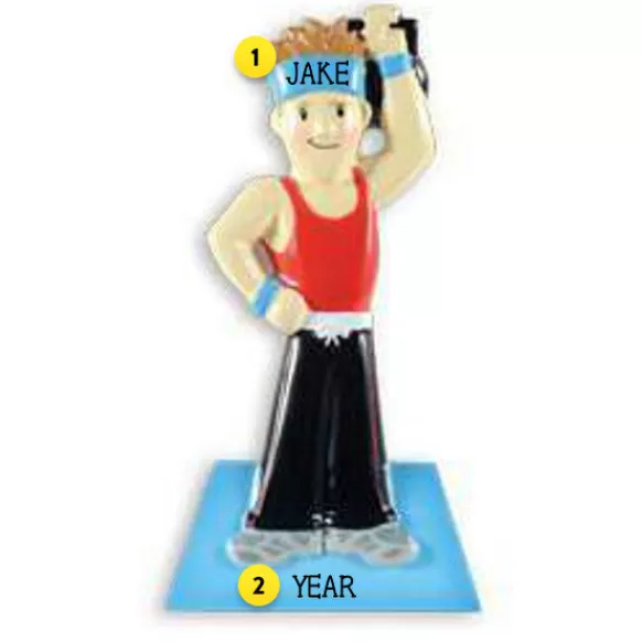 Flash Sale PolarX Personalized Crossfit Ornament - Male