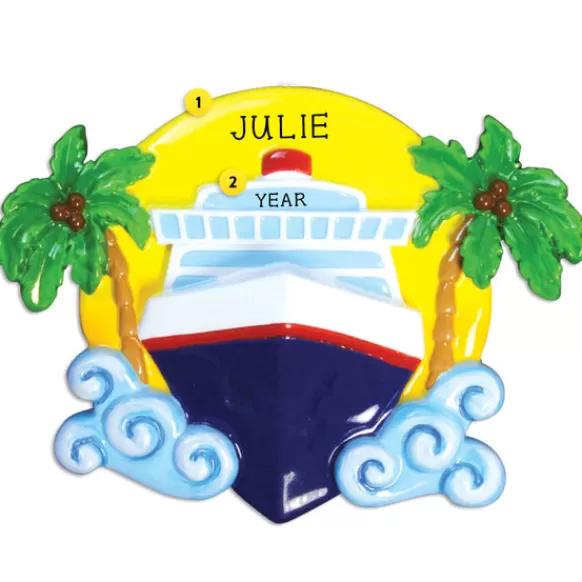 Best Sale Personalized Cruise Ship Ornament Transportation