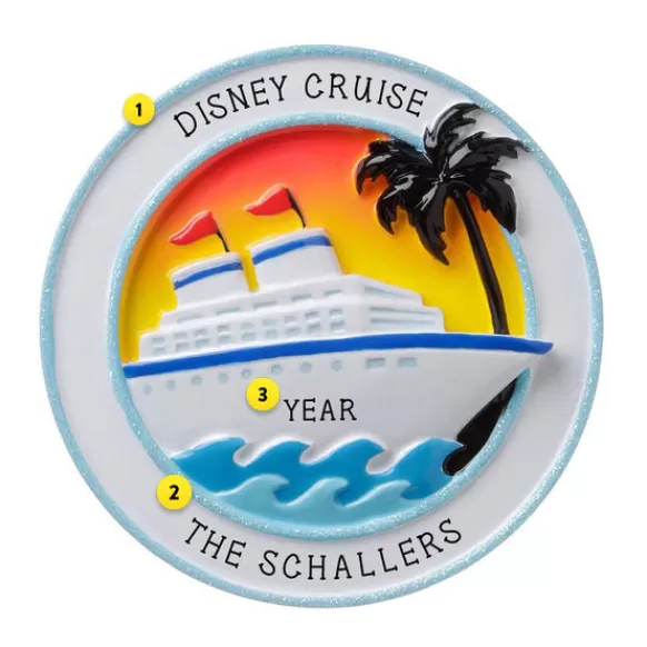 Outlet Personalized Cruise Ship Sunset Ornament Transportation