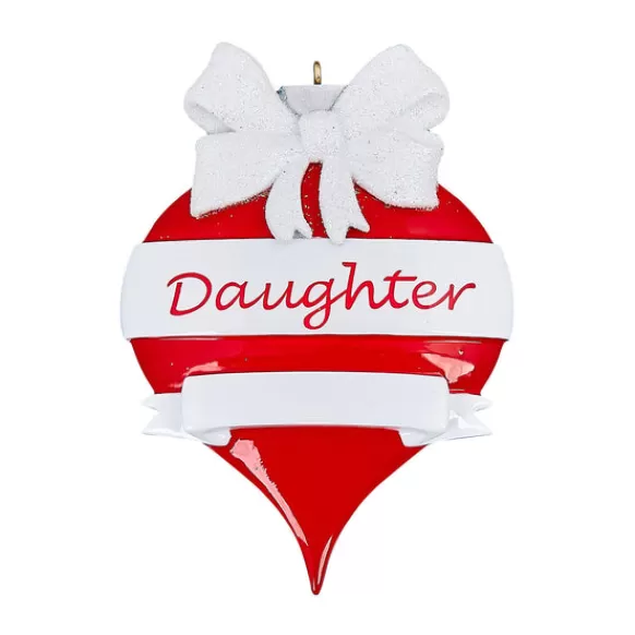 Cheap Personalized Daughter Heart Ornament Family Members