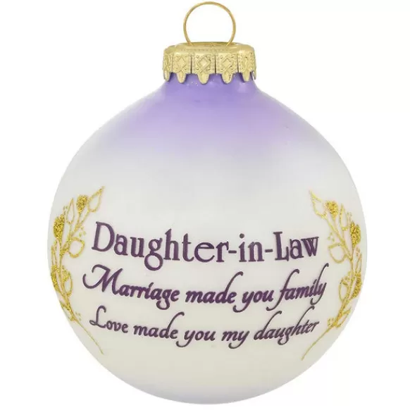 Shop Personalized Daughter-In-Law Glass Ornament Family Members