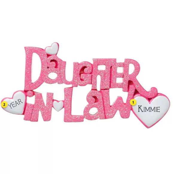 Online Personalized Daughter-In-Law Ornament Family Members