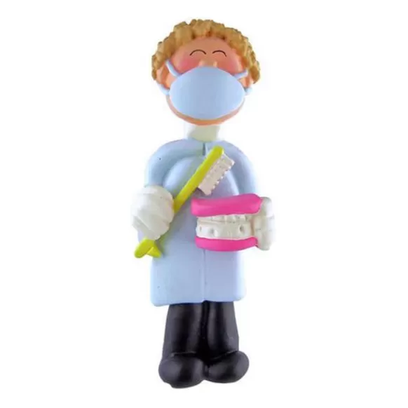 Store Ornament Central Personalized Dental Professional Ornament - Male, Blonde