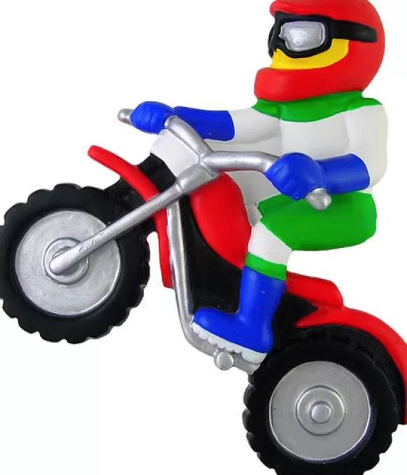 Cheap Personalized Dirt Bike Racer Ornament Transportation