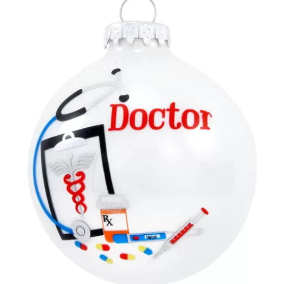 Hot Bronners Personalized Doctor Glass Ornament
