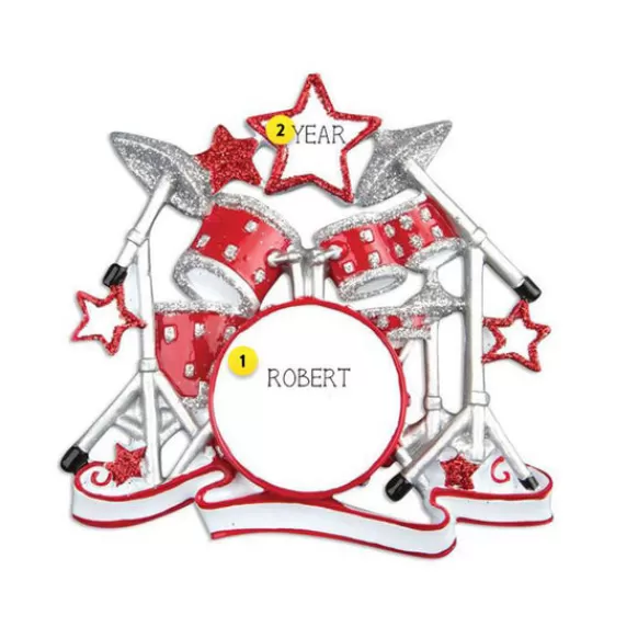 Cheap Personalized Drum Set Ornament Music