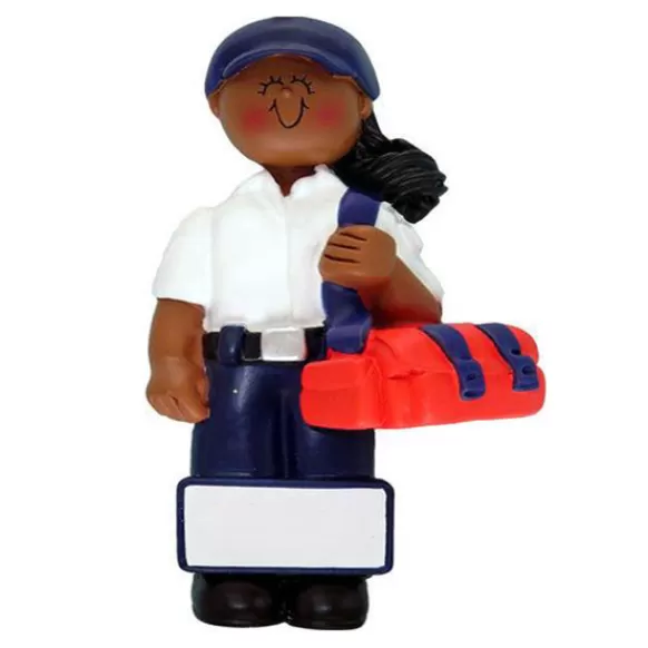 Sale Ornament Central Personalized Emt/First Responder Ornament - Female African American
