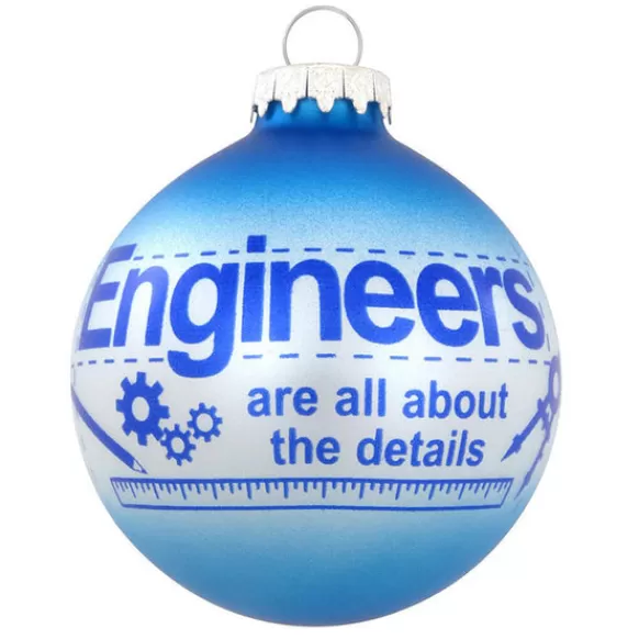 Shop Bronners Personalized Engineer Glass Bulb Ornament
