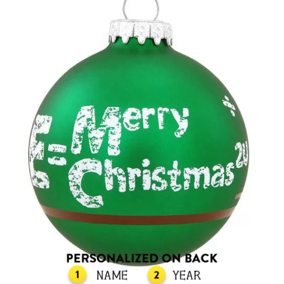 Clearance Personalized Equations Chalkboard Glass Bulb Ornament School Days