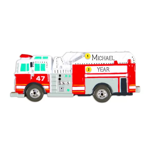 Online PolarX Personalized Firetruck Ornament
