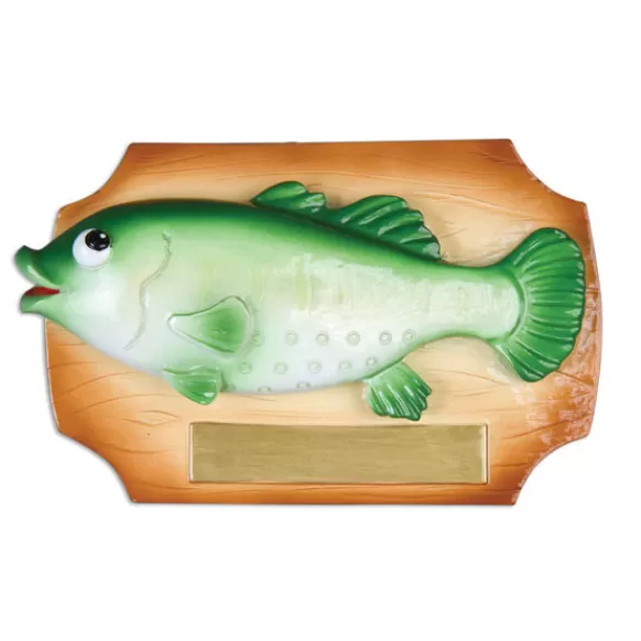 Sale Personalized Fish On Plaque Ornament Fish & Reptile