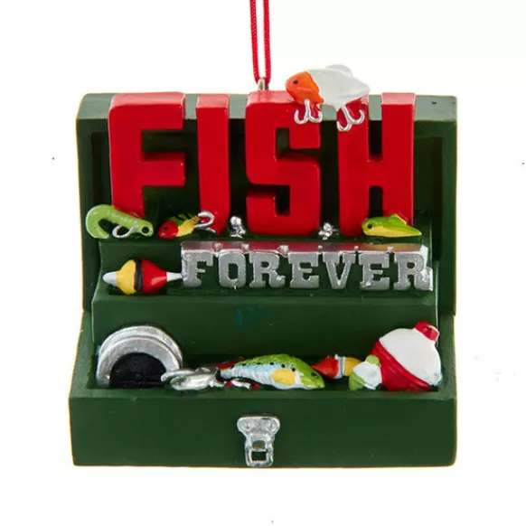 Best Sale Kurt Adler Personalized Fish Tackle Box Ornament