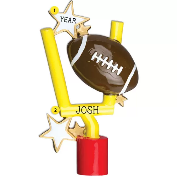 Flash Sale PolarX Personalized Football Goal Post Ornament