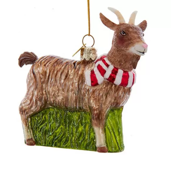 Clearance Personalized Glass Goat Ornament Animals
