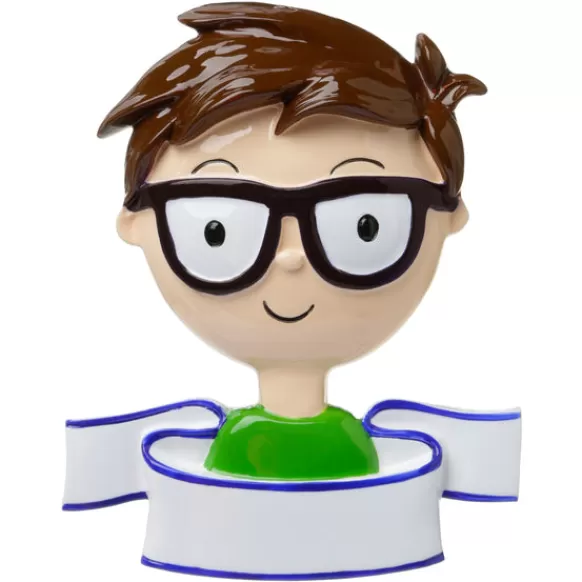 Cheap Personalized Glasses Ornament - Male Growing Up