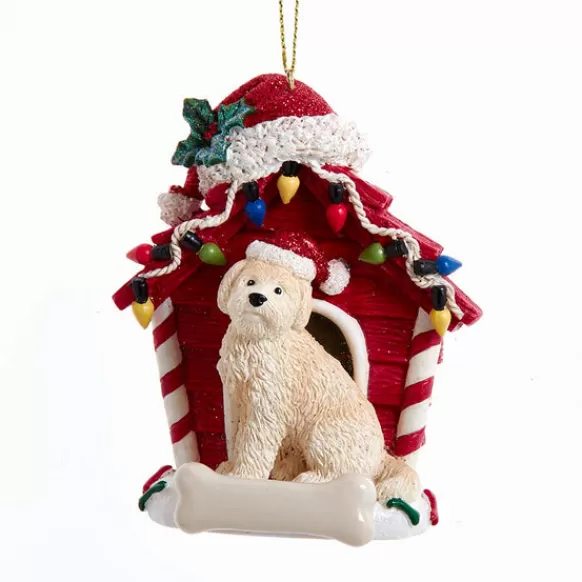 Sale Kurt Adler Personalized Goldendoodle In Dog House Ornament