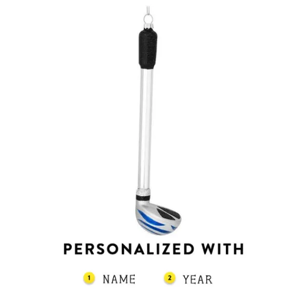 Fashion Bronners Personalized Golf Club Ornament