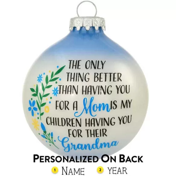 Discount Personalized Grandma Glass Bulb Ornament Family Members