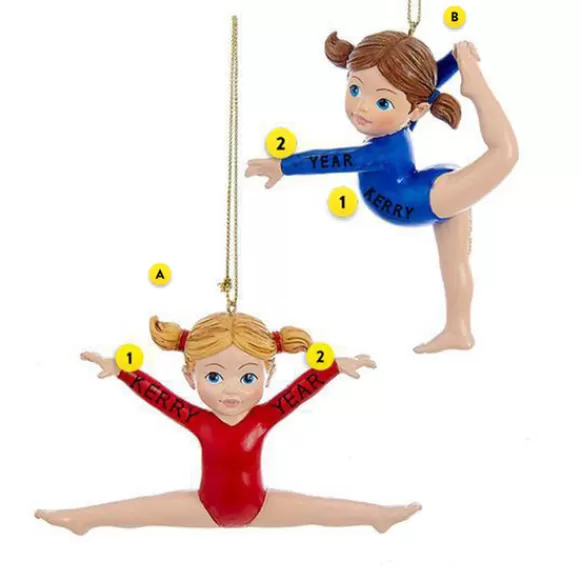 Outlet Kurt Adler Personalized Gymnast Ornament