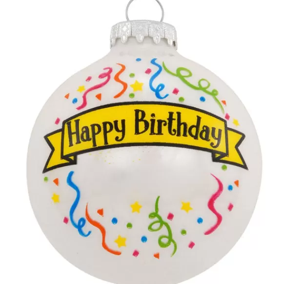 Outlet Personalized Happy Birthday Glass Bulb Ornament Milestones & Special Occasions