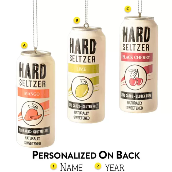 Clearance Ganz Personalized Hard Seltzer Ornaments