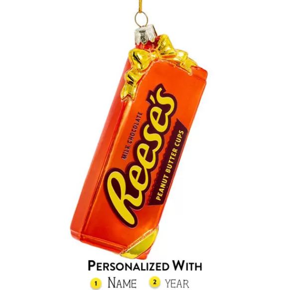 Clearance Kurt Adler Personalized Hershey's™ Glass Reese's Ornament