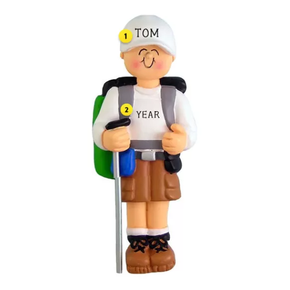 Flash Sale Ornament Central Personalized Hiking Ornament - Male
