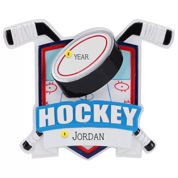 Clearance PolarX Personalized Hockey Ornament
