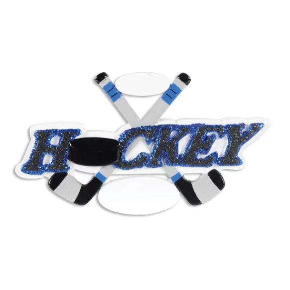 Store PolarX Personalized Hockey Sticks Ornament