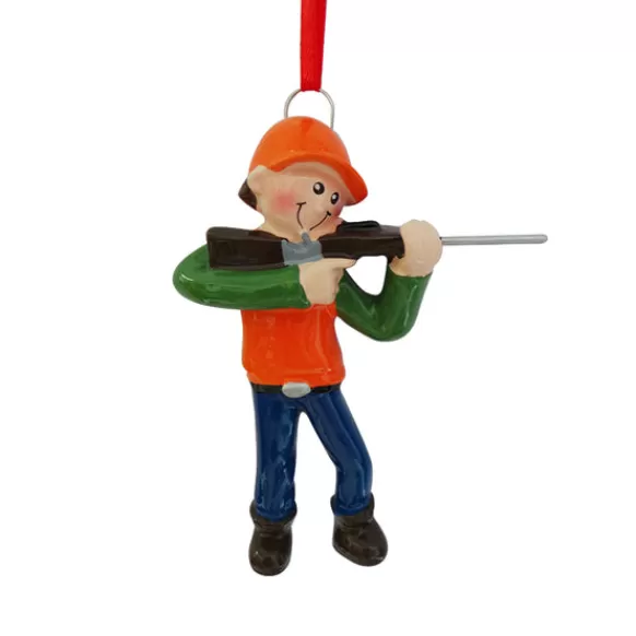 New Rudolph & Me Personalized Hunting Boy Blaze Orange Ornament