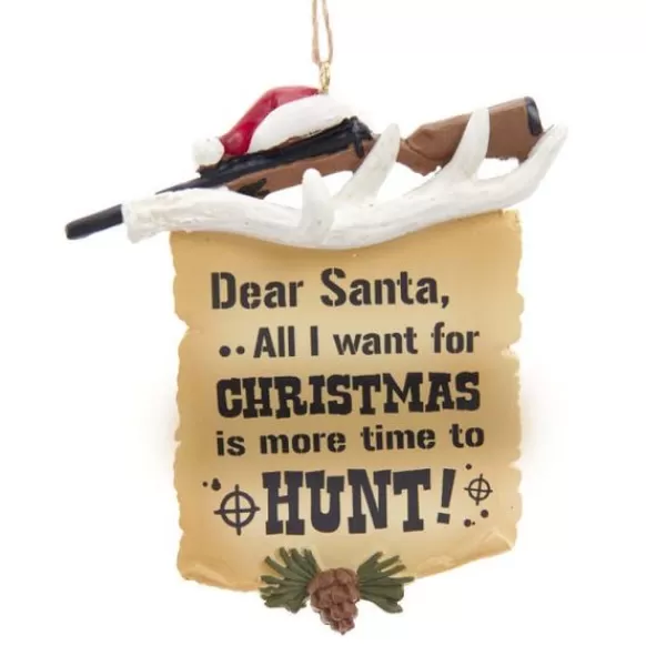 Discount Kurt Adler Personalized Hunting Letter To Santa Ornament