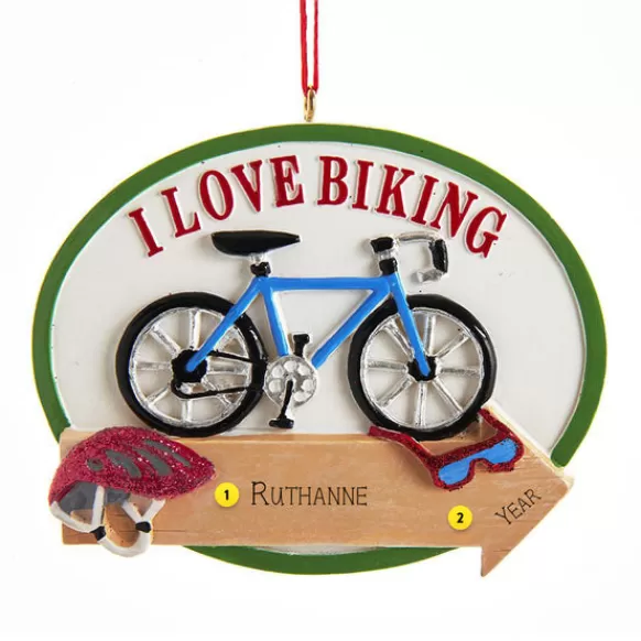 Online Kurt Adler Personalized I Love Biking Bicycle Ornament