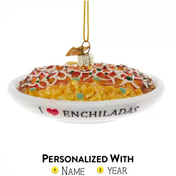 Best Sale Kurt Adler Personalized "I Love Enchiladas" Ornament