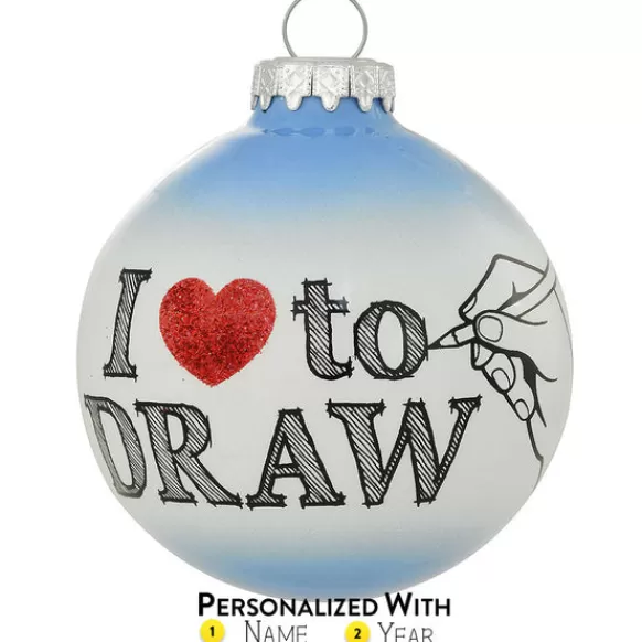 Flash Sale Personalized I To Draw Ornament Hobbies & Activities