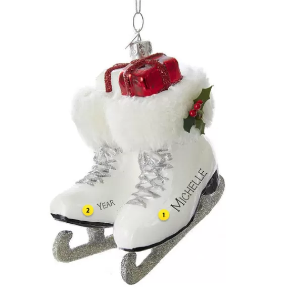 Fashion Kurt Adler Personalized Ice Skate Ornament