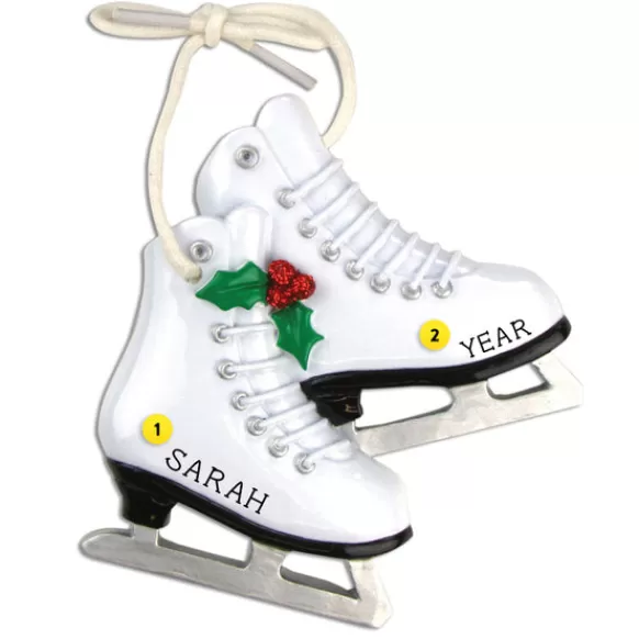 Clearance PolarX Personalized Ice Skates Ornament