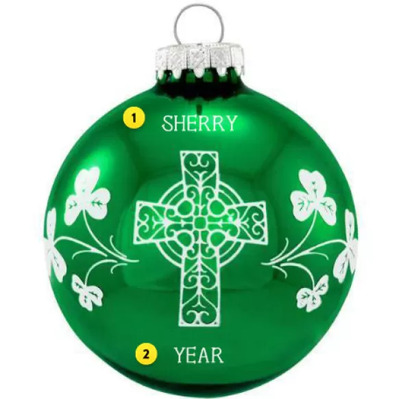 Sale Bronners Personalized Irish Creed Ornament