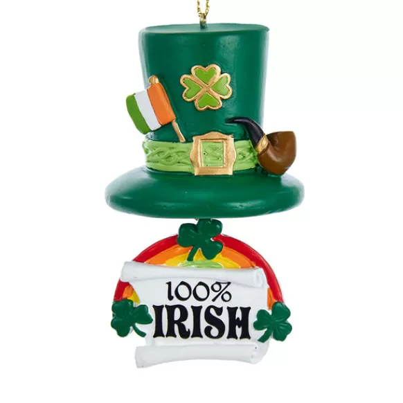 Best Sale Kurt Adler Personalized Irish Hat Ornament