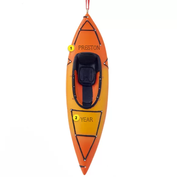 Sale Kurt Adler Personalized Kayak Ornament