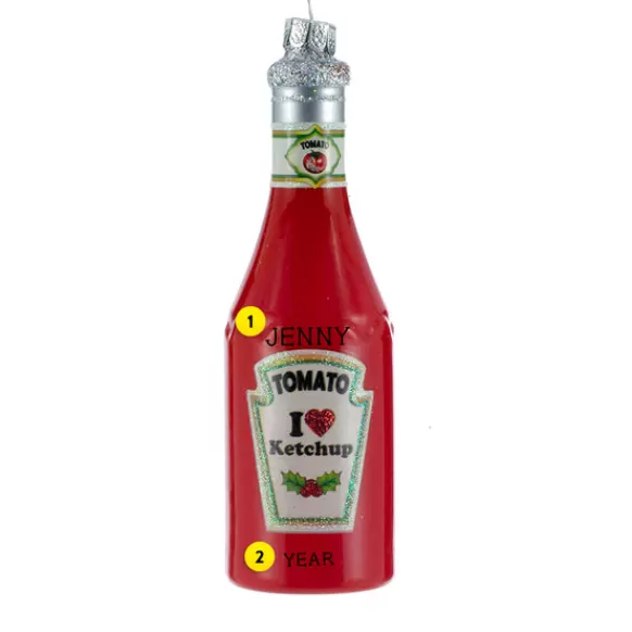 Cheap Kurt Adler Personalized Ketchup Bottle Ornament