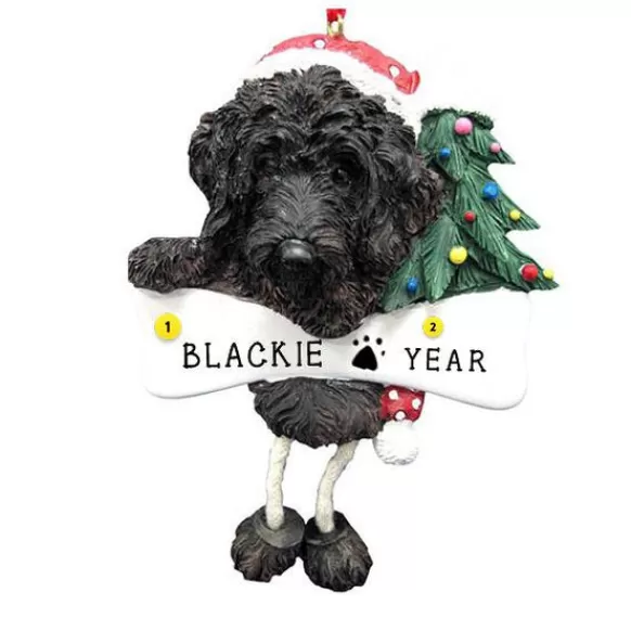 Best Sale E & S Imports Personalized Labradoodle Dog Ornament Black