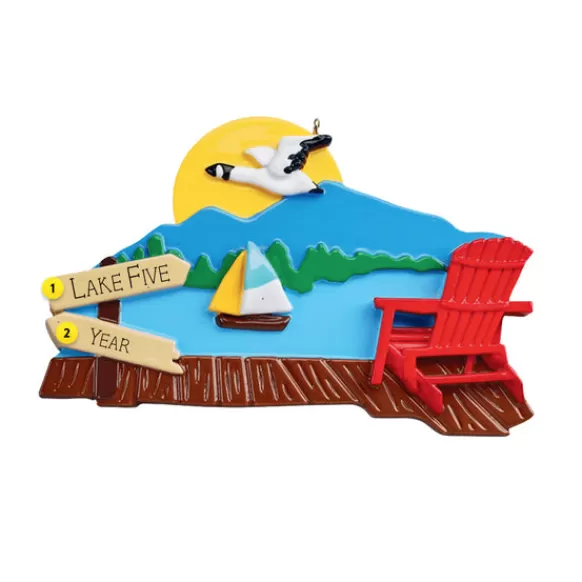 Clearance Rudolph & Me Personalized Lake Ornament