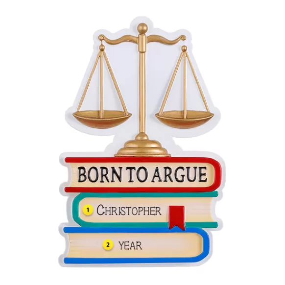 Sale PolarX Personalized Lawyer Born To Argue Ornament
